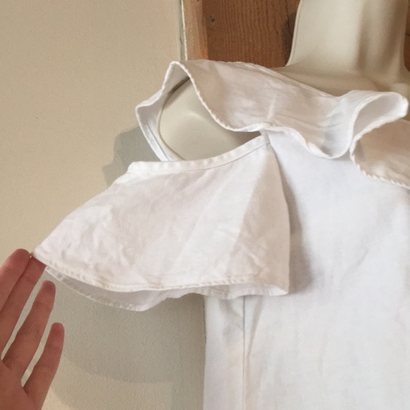 Madewell One Shoulder Ruffle Top - Picture 3 of 4